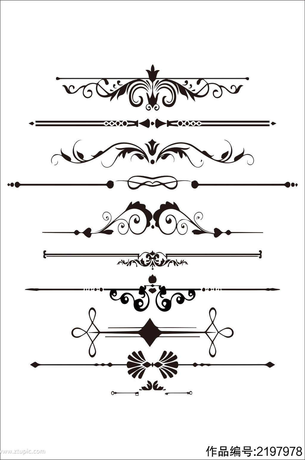 欧式边框花纹标题框设计元素的匠心制作